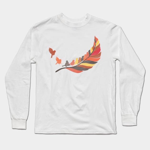 Birds of a feather flock together Long Sleeve T-Shirt by jemae